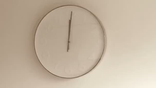 壁掛け時計の矢印を移動 — ストック動画