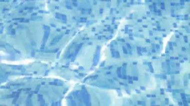 Yüzme havuzunda yansıtan ışık