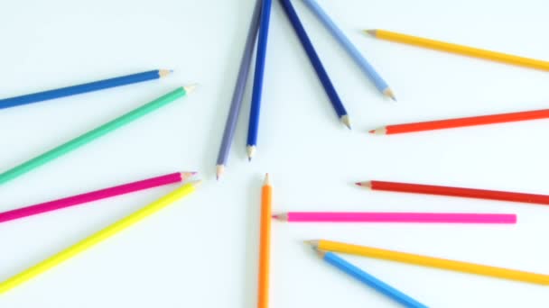 Crayons de couleur retirés — Video