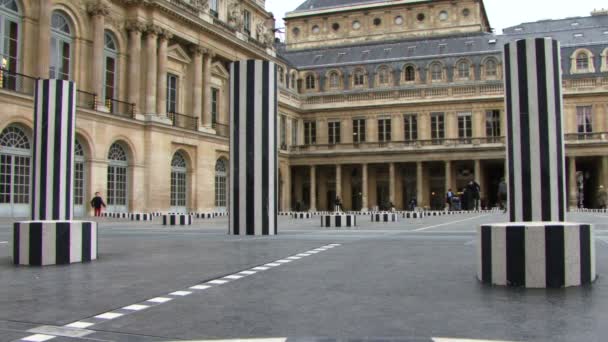 パリのパレ ・ ロワイヤル — ストック動画