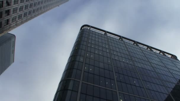 Canary wharf Londra — Stok video