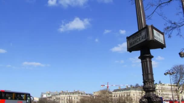 Arco del Triunfo en París — Vídeos de Stock