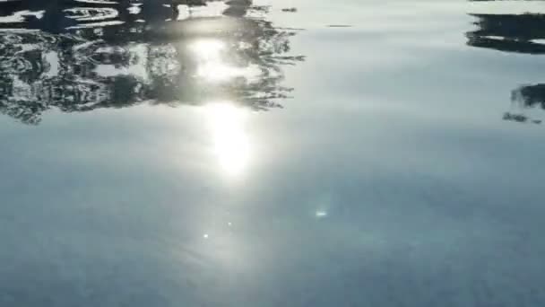 Luce riflettente sulla piscina — Video Stock