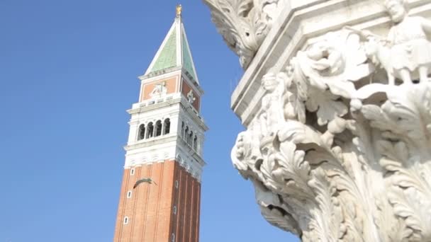 San marco bell tower — Stockvideo