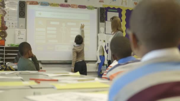 School children studying — Stock Video