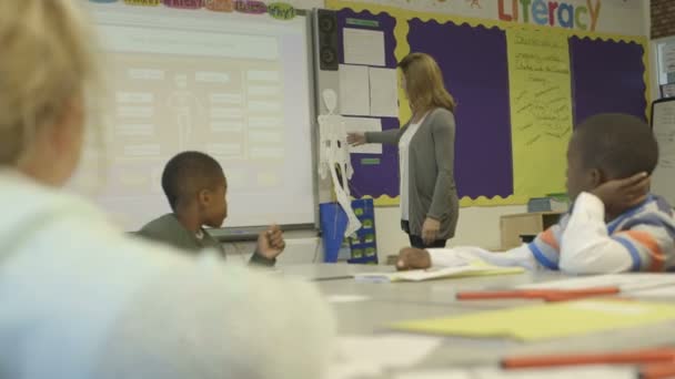 School children studying — Stock Video