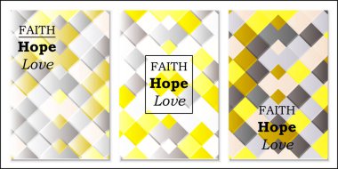 Gri-sarı geometrik desen. Tasarım için eşkenar dörtgenli soyut çizimler. Gerçek renkler