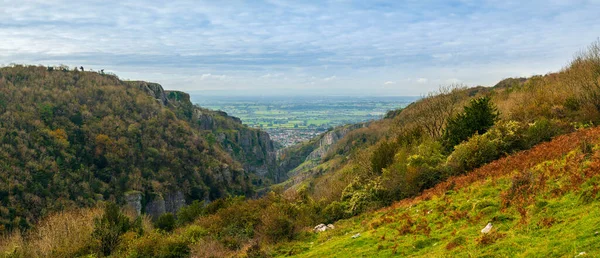 Cheddar Gorge Black Rock Naturreservat Cheddar Somerset England Europa — Stockfoto