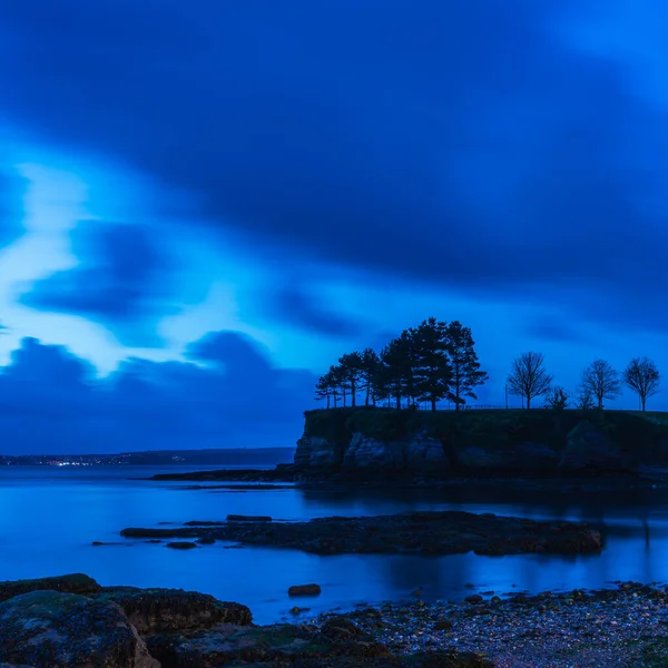 Widok Torquay Podczas Blue Hour Devon Anglii Europie — Zdjęcie stockowe