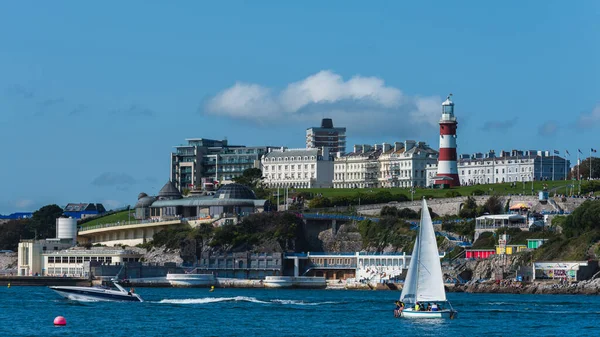 Pohled Plymouth Mount Batten Tower Devonu Anglii Evropě — Stock fotografie