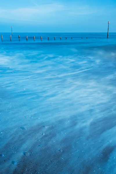 Langzeitbelichtung Des Teignmouth Beach Devon England Großbritannien Europa — Stockfoto