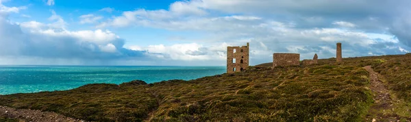 Kilátás Wheal Coates Chapel Porth Mine Agnes Cornwall Anglia — Stock Fotó