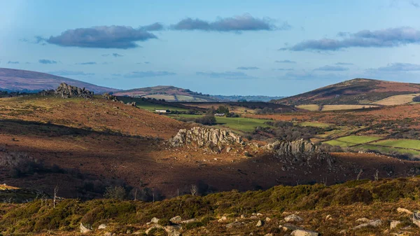 Haytor Rocks Dartmoor Park Devon Inglaterra Europa — Fotografia de Stock