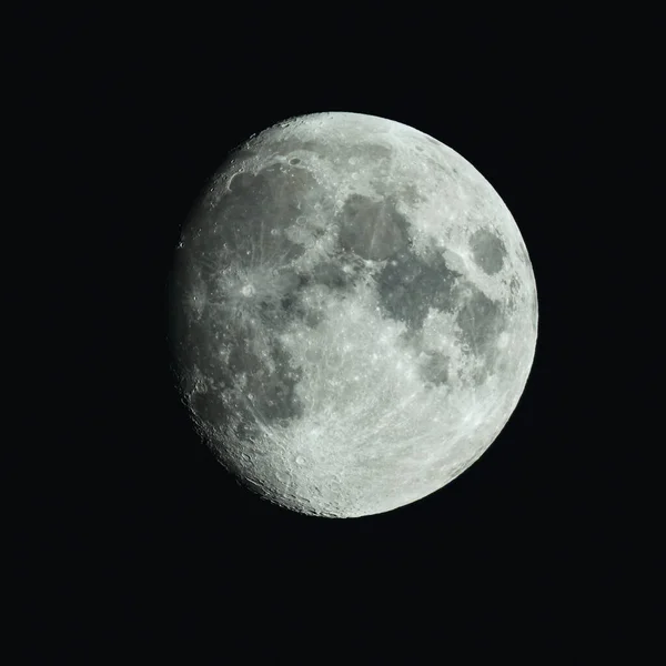 Pleine Lune Dans Ciel Noir — Photo