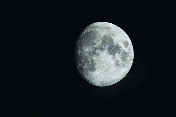 Pleine Lune Dans Ciel Noir — Photo