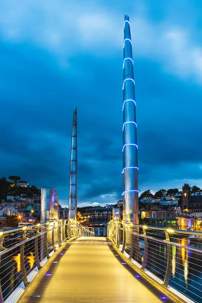 Brug Torquay Marina Torquay Devon Engeland Europa — Stockfoto