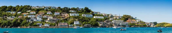 Panorama Kingsbridge Estuary Boats Salcombe Kingsbridge Devon Inglaterra — Foto de Stock