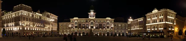 Rathauspanorama in Triest, Italien, Europa — Stockfoto