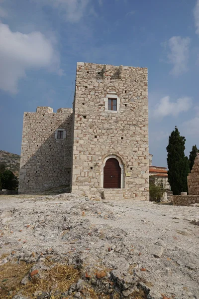 Castillo de Lycourgos Logothetes en Pythagorio, SAMOS, Grecia, Europa, UE — Foto de Stock