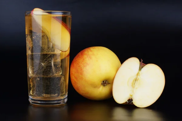 Sok jabłkowy, owoce — Zdjęcie stockowe