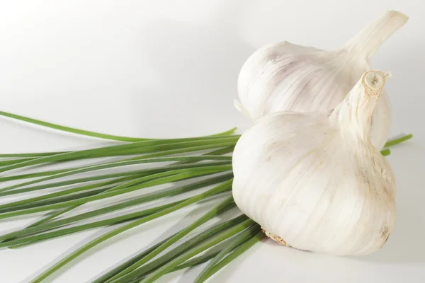 Knoblauch und Schnittlauch, Gemüse — Stockfoto