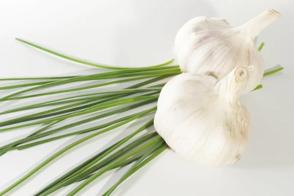 Knoblauch und Schnittlauch, Gemüse — Stockfoto