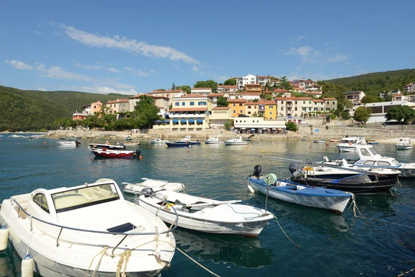 Port i Rabac, Croatia, Europa Royaltyfria Stockbilder