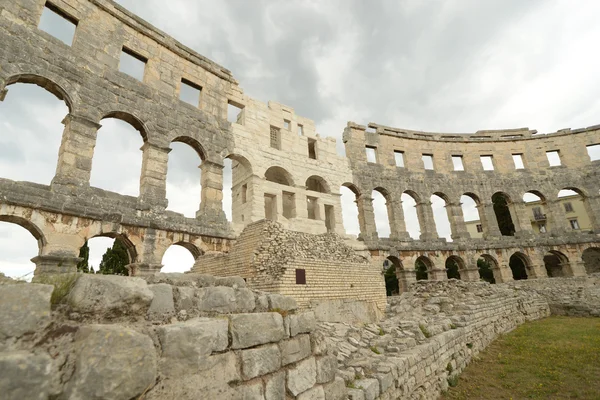 Római amfiteátrum, aréna Póla, Horvátország, Európa — Stock Fotó