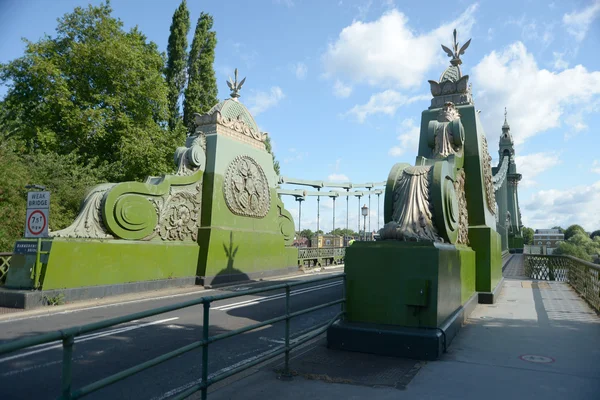 Hammersmith Bridge, Londýn, Anglie — Stock fotografie