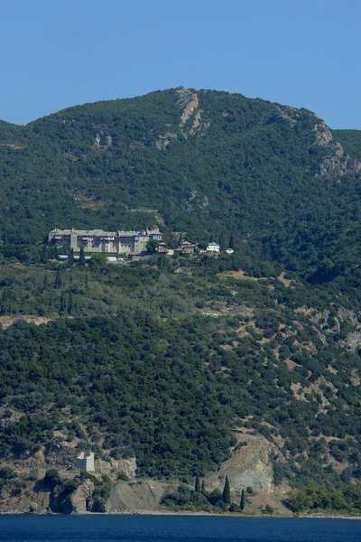 哈尔基迪基，希腊修道院，阿索斯山，阿陀斯山 — 图库照片