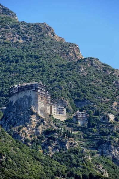 Monasterio de Simonopetra, Monte Athos, Athos, Halkidiki, Grecia — Foto de Stock