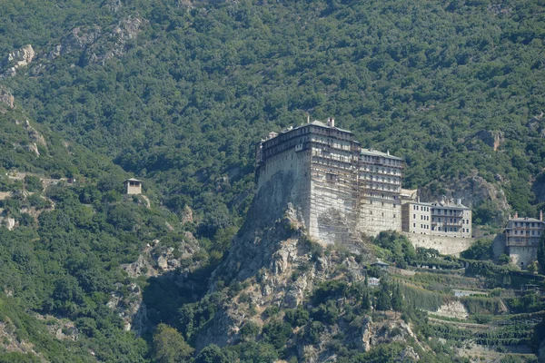 Монастир, гори Афон, Афон, регіоні Халкідіки, Греція — стокове фото