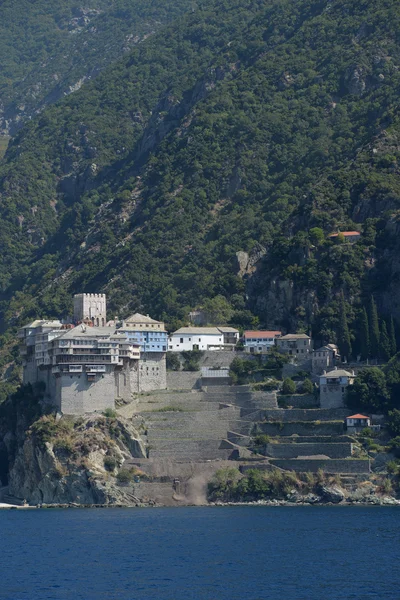 Monastero, Monte Athos, Athos, Halkidiki, Grecia — Foto Stock