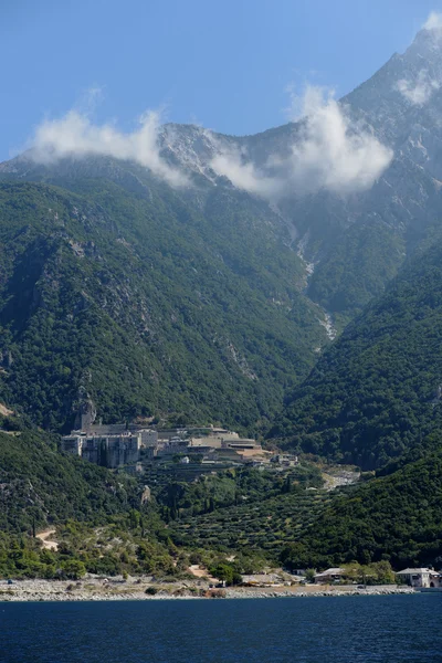 哈尔基迪基，希腊修道院，阿索斯山，阿陀斯山 — 图库照片