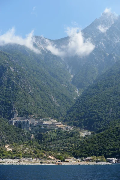 哈尔基迪基，希腊修道院，阿索斯山，阿陀斯山 — 图库照片