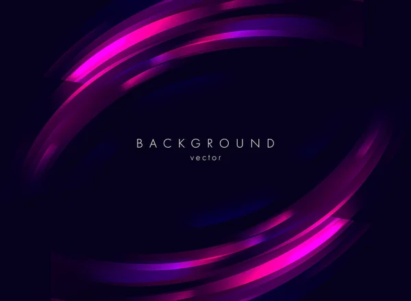 Abstract background with glass shards forming swirl shape, futuristic illustration, banner cover with blank space for copy, dark background — Stock Vector