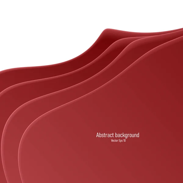 Élément Graphique Fluide Tache Peinture Vive Rouge Composition Abstraite Formes — Image vectorielle