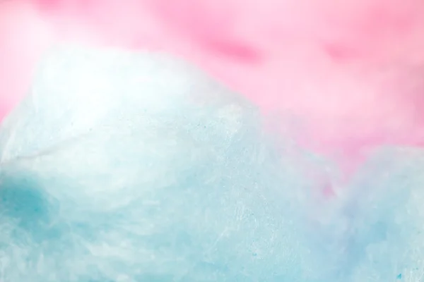 Algodão colorido doce na cor macia para fundo — Fotografia de Stock