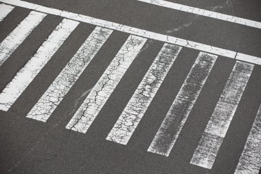 Zebra trafik yürüyüş yolu