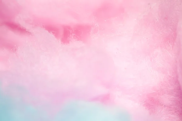 Bunte Zuckerwatte in weicher Farbe für Hintergrund — Stockfoto