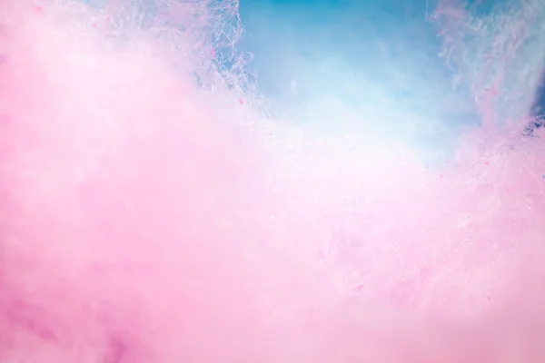 Bunte Zuckerwatte in weicher Farbe für Hintergrund — Stockfoto