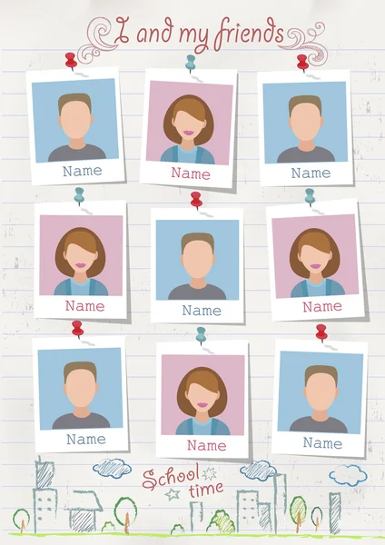 Okul albüm Yıllığı portre versiyonu