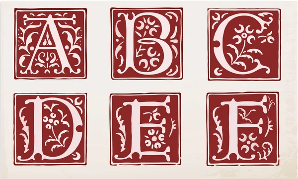 vintage tarzı eski harflerle vektör kümesi. Bölüm 1