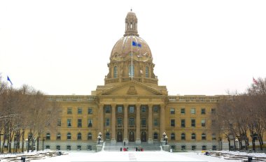 Edmonton, Ab, Kanada 8 Kasım 2014: Alberta yasama Schüco