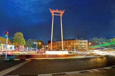 Bangkok Tayland 13 Ağustos 2015: dev salıncak (Sao Ching Cha