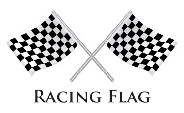 bir bayrak yarışı vektör