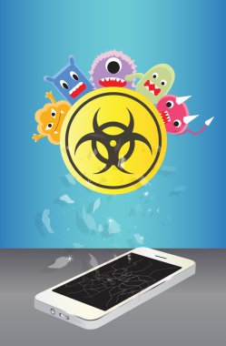 kırık smartphone aygıt bulaştırmak virüs 