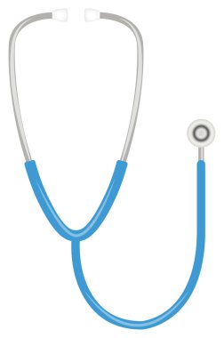 Beyaz arkaplanda steteskop