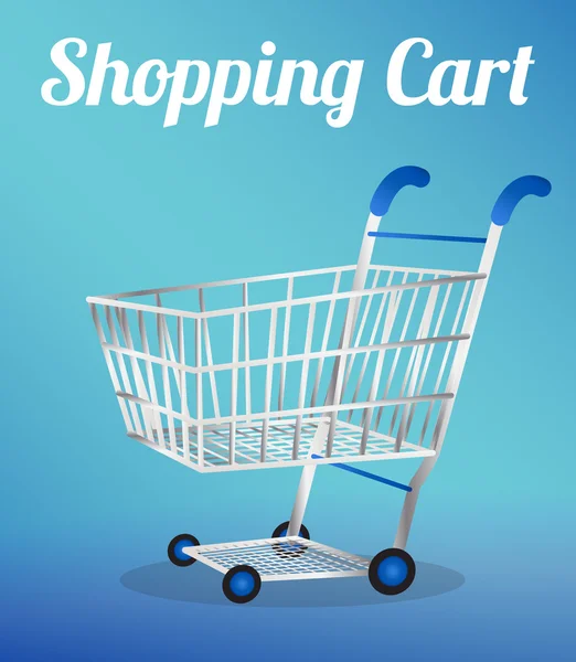 Un carro de compras vacío — Vector de stock