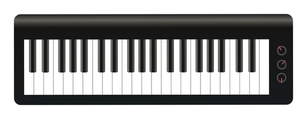 Claviers électroniques sur fond blanc — Image vectorielle